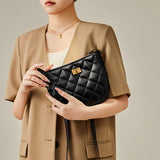 Nalandu Vault Quilted Leather Crossbody Shoulder Bag - Black