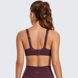 Gentle Comfort High Impact Padded Sports Bra - Maroon