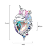 Solid 925 Signature Silver Mystic Majesty Unicorn Charm