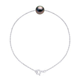 Bracelet Real Cultured Tahiti Pearl Round 8-9 mm - Longueur 42 cm