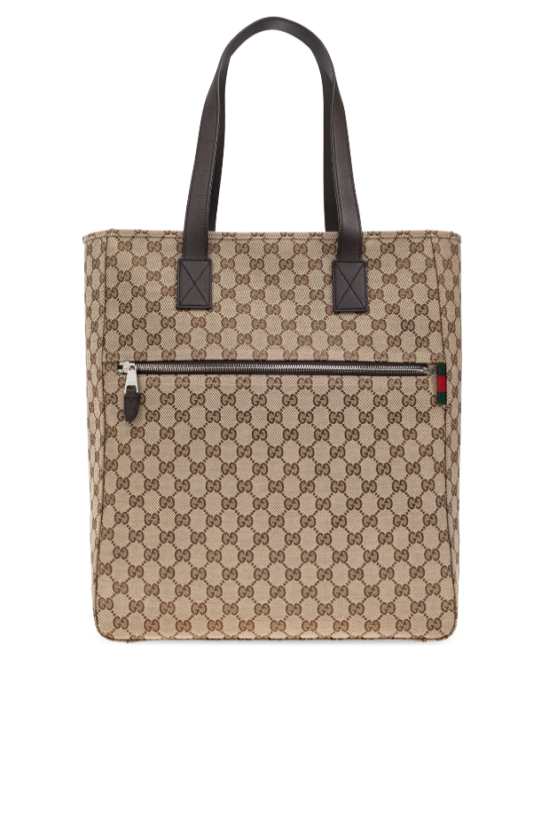 Gucci GG Monogram Large Tote - Brown