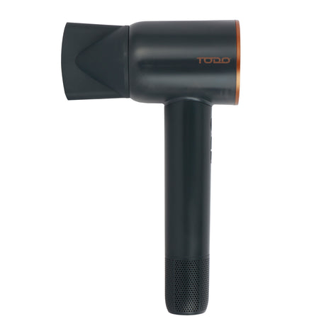 TODO 1600W Hair Dryer 110,000 RPM High Speed 3 Speed 4 Temperature - Grey