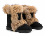 Australian Leather Ugg Fozy Short Uggs - Black - AU4
