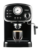 TODO Espresso Coffee Machine Maker Automatic 15 Bar Pump 1.25L - Black