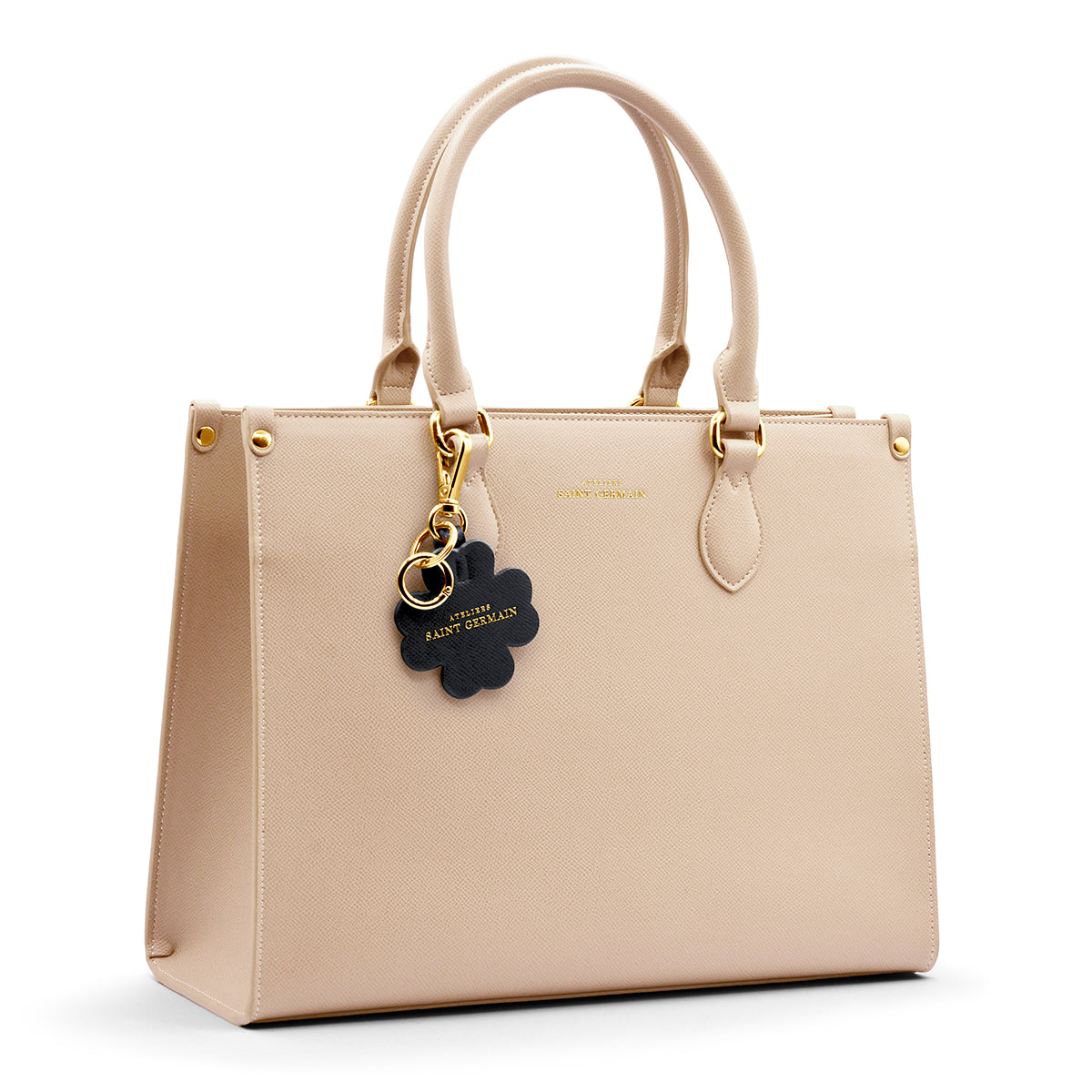 JEWELRY BAG - KEY RING "CLOVER" BLACK