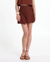 Lost In Lunar Indianna Skort - Choc