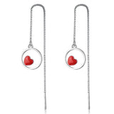 Trapped Love in The Circles Threader Earrings