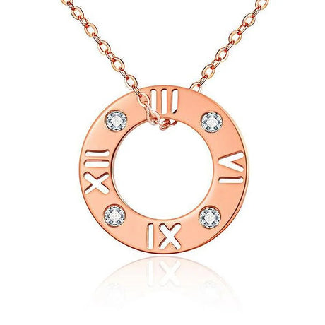 Bullion Gold Roman Numeral Necklace