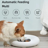 TODO 180ml x6 Meal Digital Lcd Automatic Pet Feeder Dog Cat Food Bowl Timer Pink