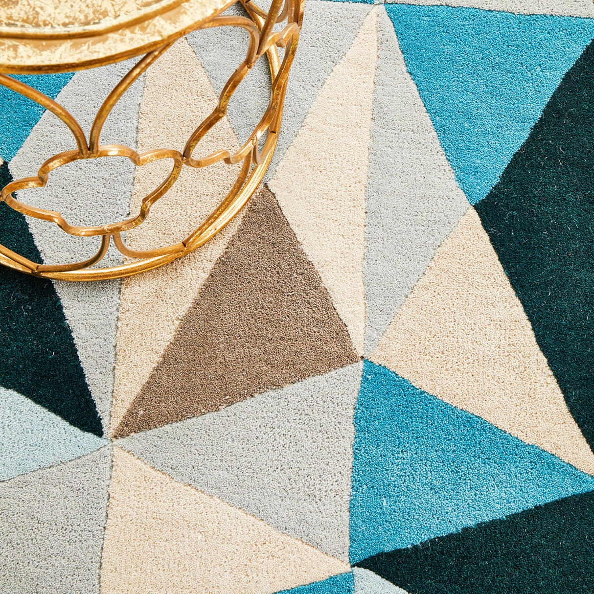 Matrix 901 Turquoise Runner Rug
