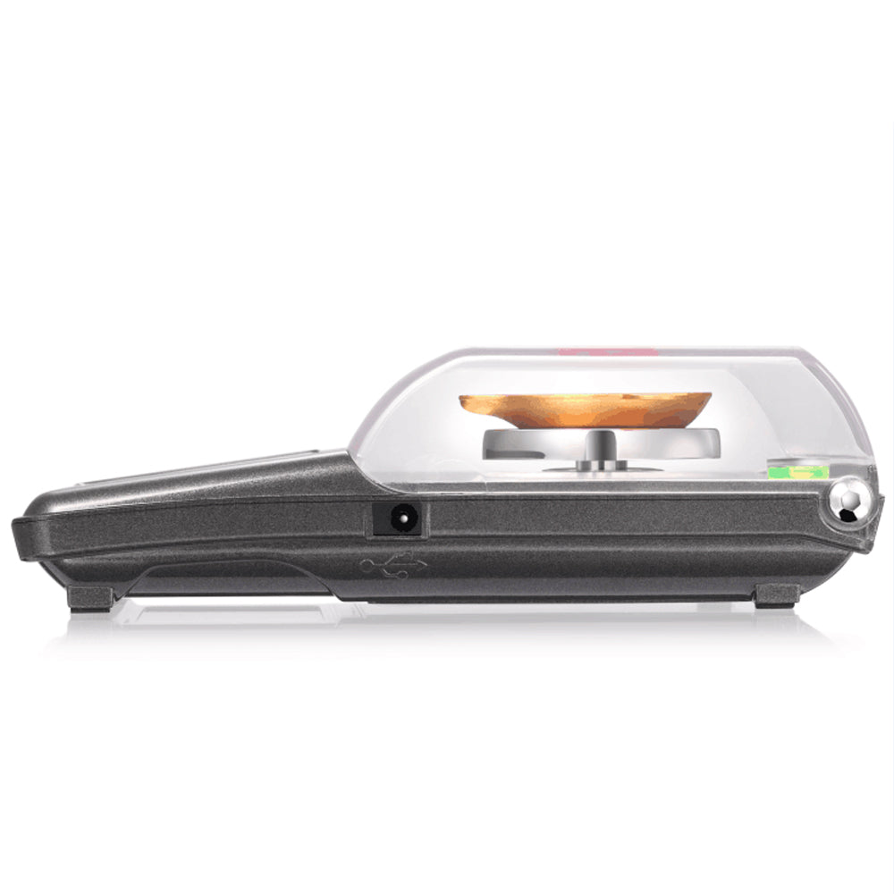 TODO 50G Digital Scale Stainless Steel Backlit Lcd 0.001G Graduation Precise Compact - Silver