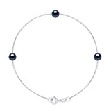 Manufacture Royale Bracelet 3 Pearl Freshwater Pearl Black