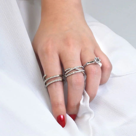 Krystal Couture Twirler Ring Embellished with SWAROVSKI Crystals