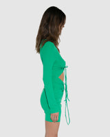 BY.DYLN Levi Long Sleeve Dress - Green