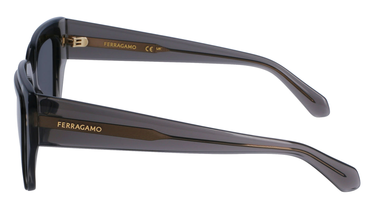Salvatore Ferragamo SF2002S Womens Sunglasses - Transparent Grey/Black
