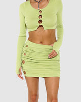 BY.DYLN Mila Skirt - Green