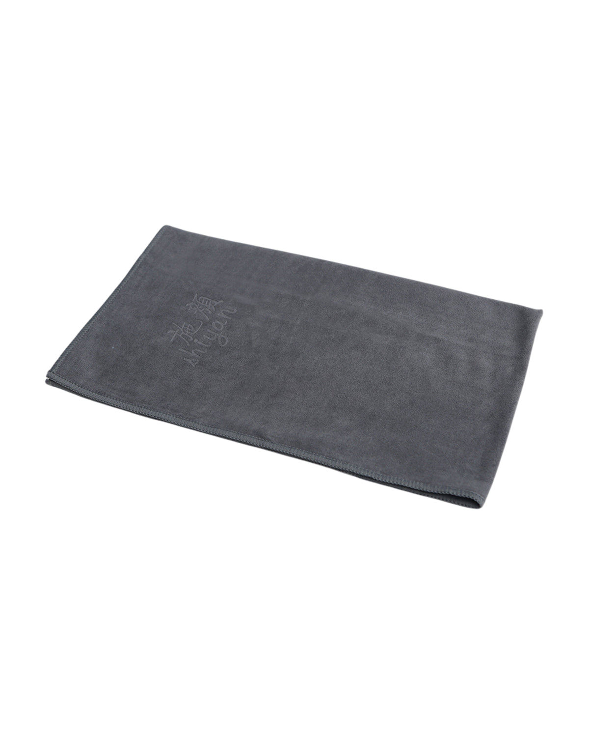 Yoga Pilates Hand Towel Mat Workout Absorbing Microfiber 67Cm Grey Dark