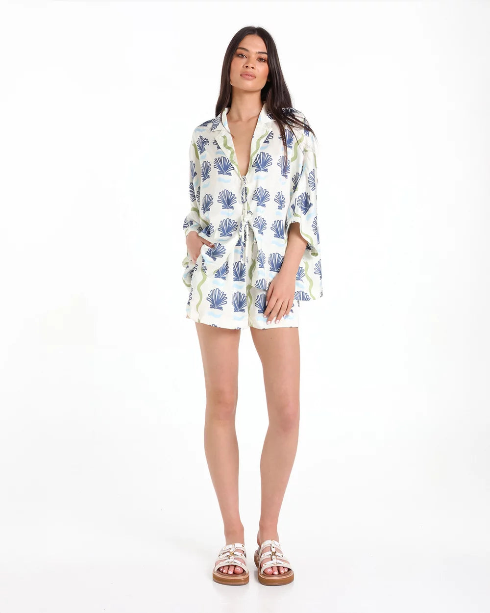 Lost In Lunar Anya Shirt - Amalfi Print