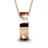Krystal Couture Ring Pendant Necklace Embellished with SWAROVSKI Crystals
