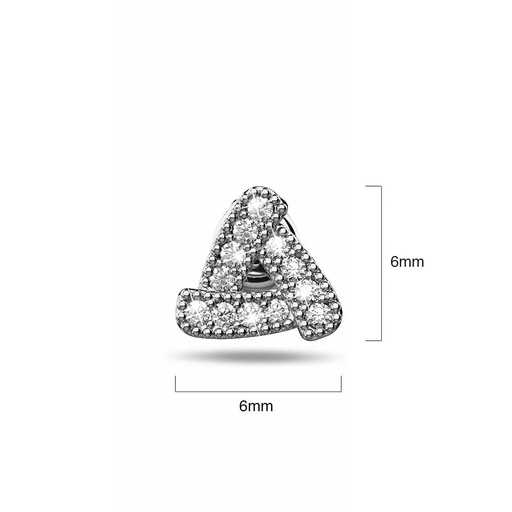 Trinity Zircon Pave Stud Earrings