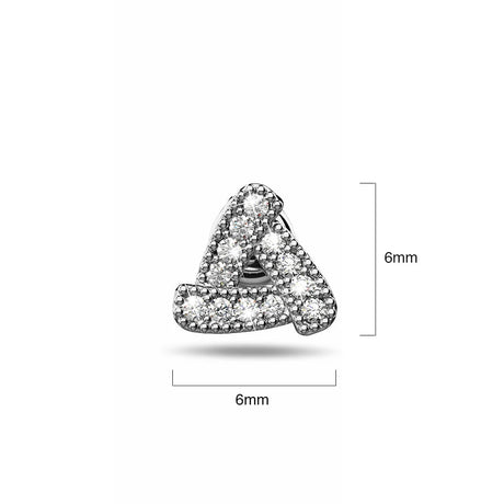 Trinity Zircon Pave Stud Earrings
