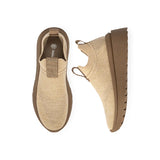 Slip-On Knit Wedge Sneakers - Beige