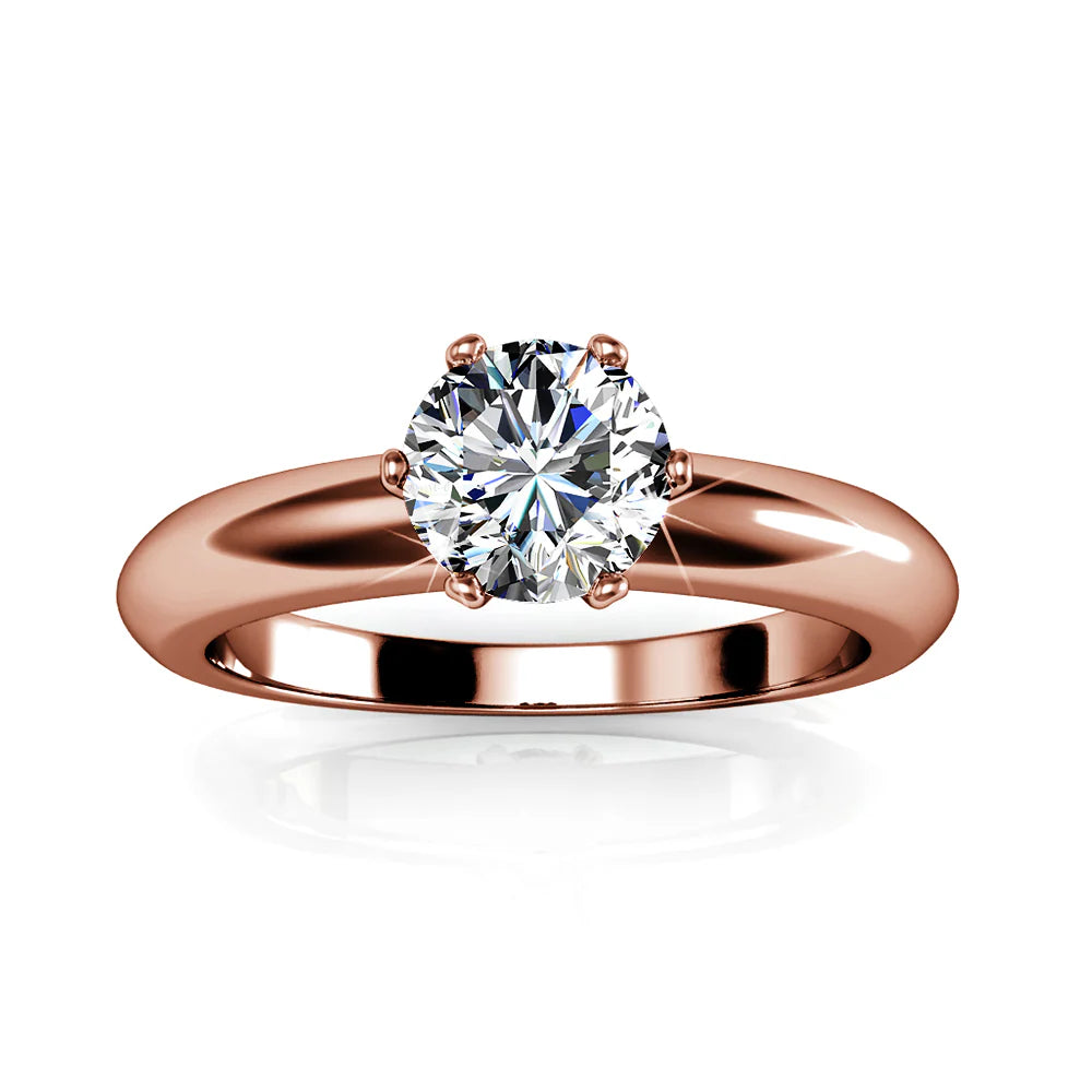 Krystal Couture Jewel In The Palace Solitaire Ring Embellished with SWAROVSKI Crystals
