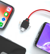 TODO 3 in 1 HDMI to Lightning Micro USB Type C Adapter Cable Charge iPhone Android AV TV