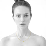 Bullion Gold Initials Brick Alphabet Letter Necklace Gold Layered Steel Jewellery