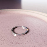 Bullion Gold White Gold Simplicity Slim Ring