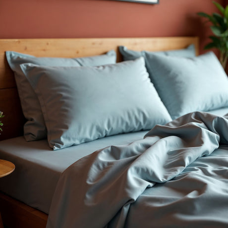 Royal Comfort Balmain 1000TC Bamboo cotton Sheet Sets- Blue Fog