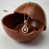 Krystal Couture Twist Pendant Necklace Embellished with SWAROVSKI Crystals