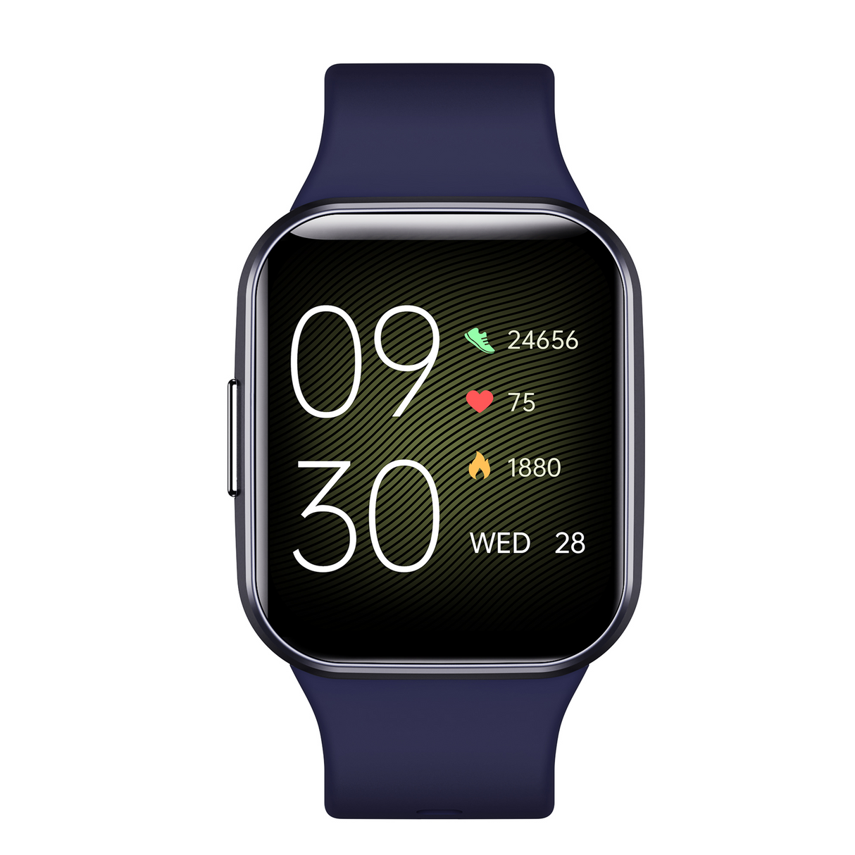 Bluetooth Smart Watch 1.6" TFT 2.5D Touch Screen Temperature Heart Rate Blood Pressure BT 5.0 - Blue