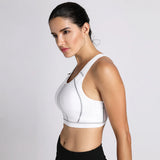 Racerback Wireless Full Coverage Sports Bra - White
