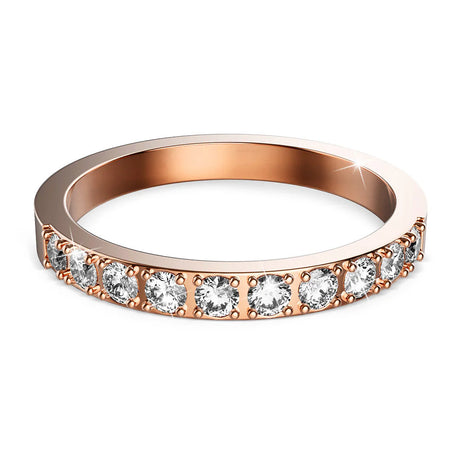 Bullion Gold Ceilia Half Eternity Rose Gold Ring