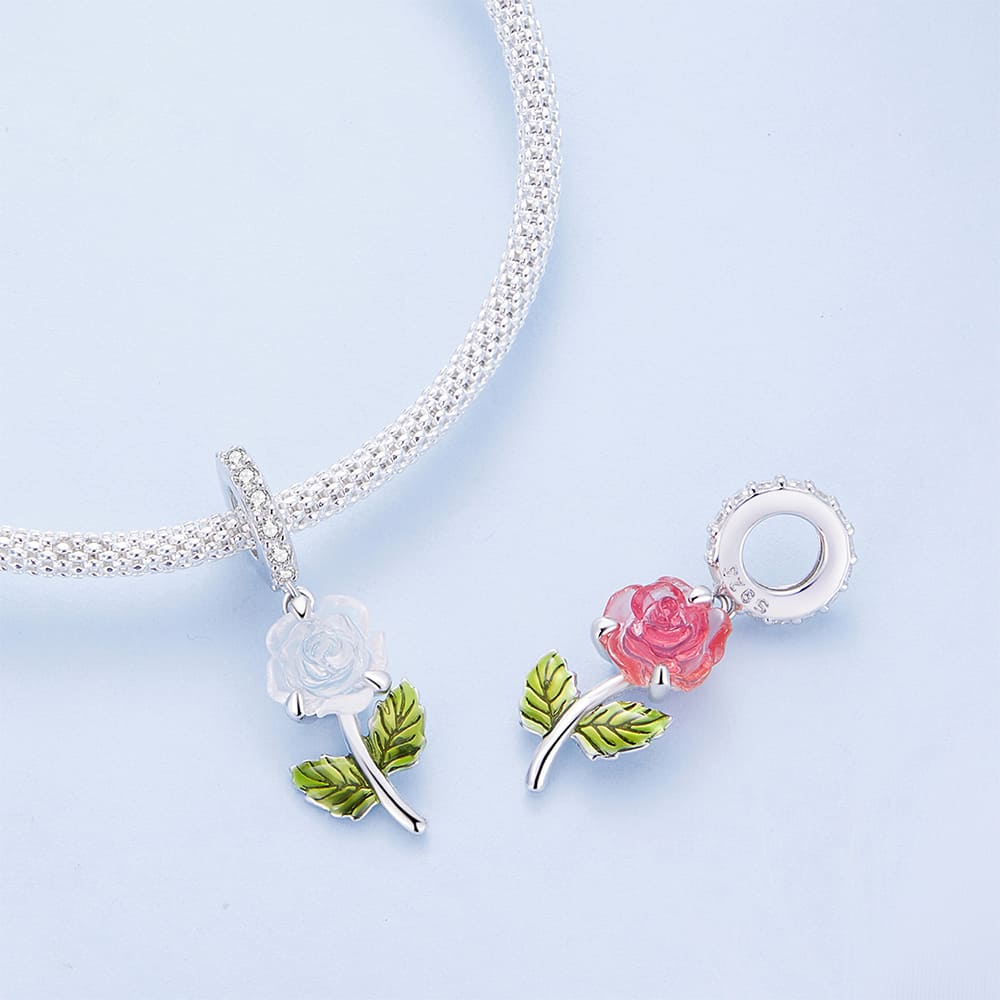 Solid 925 Signature Silver Solaris Shift Petal Charm