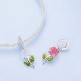 Solid 925 Signature Silver Solaris Shift Petal Charm