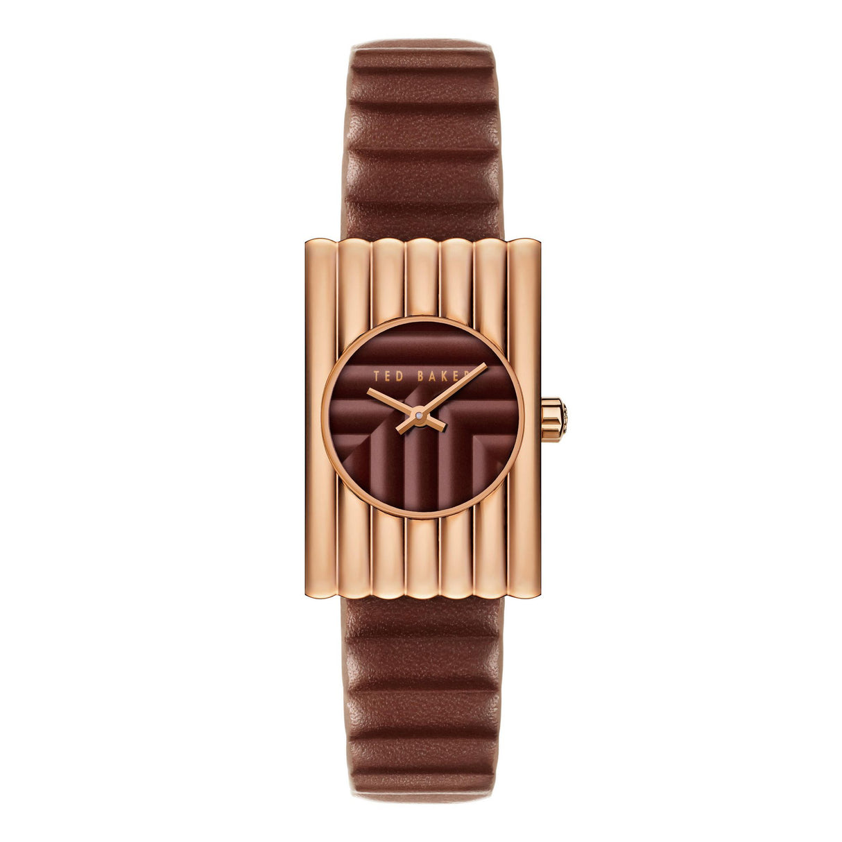 Ted Baker Womens Ottolee Rosegold Bordeaux Leather