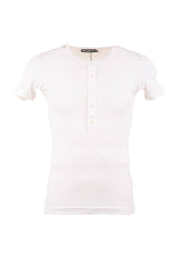 Dolce & Gabbana Men Henley Short Sleeve T-shirt