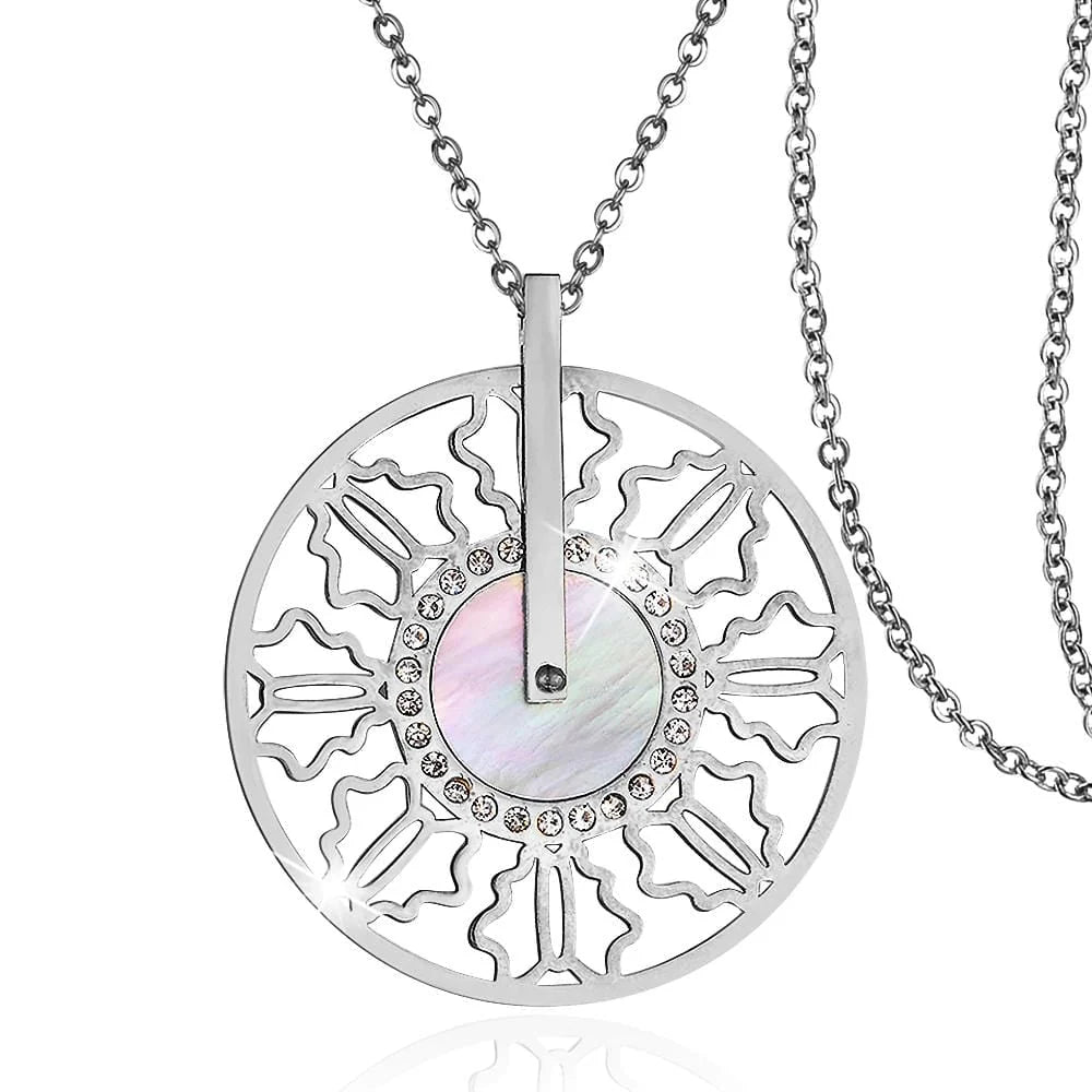 Boxed 2pc White Gold Layered Jewellery Gift Set