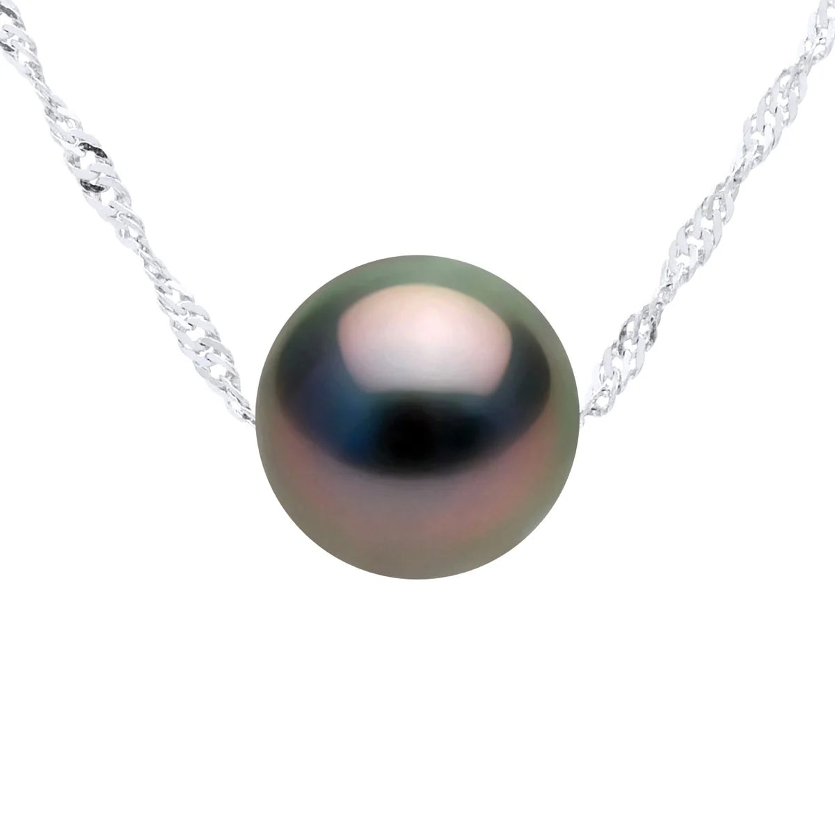 Necklace Prestige Tahitian Pearl White Gold 8-9mm