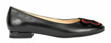 Bosccolo Womens Ballerina - Black/Red
