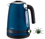 TODO 1.7L Stainless Steel Cordless Kettle Keep Warm Electric Led Water Jug - Blue