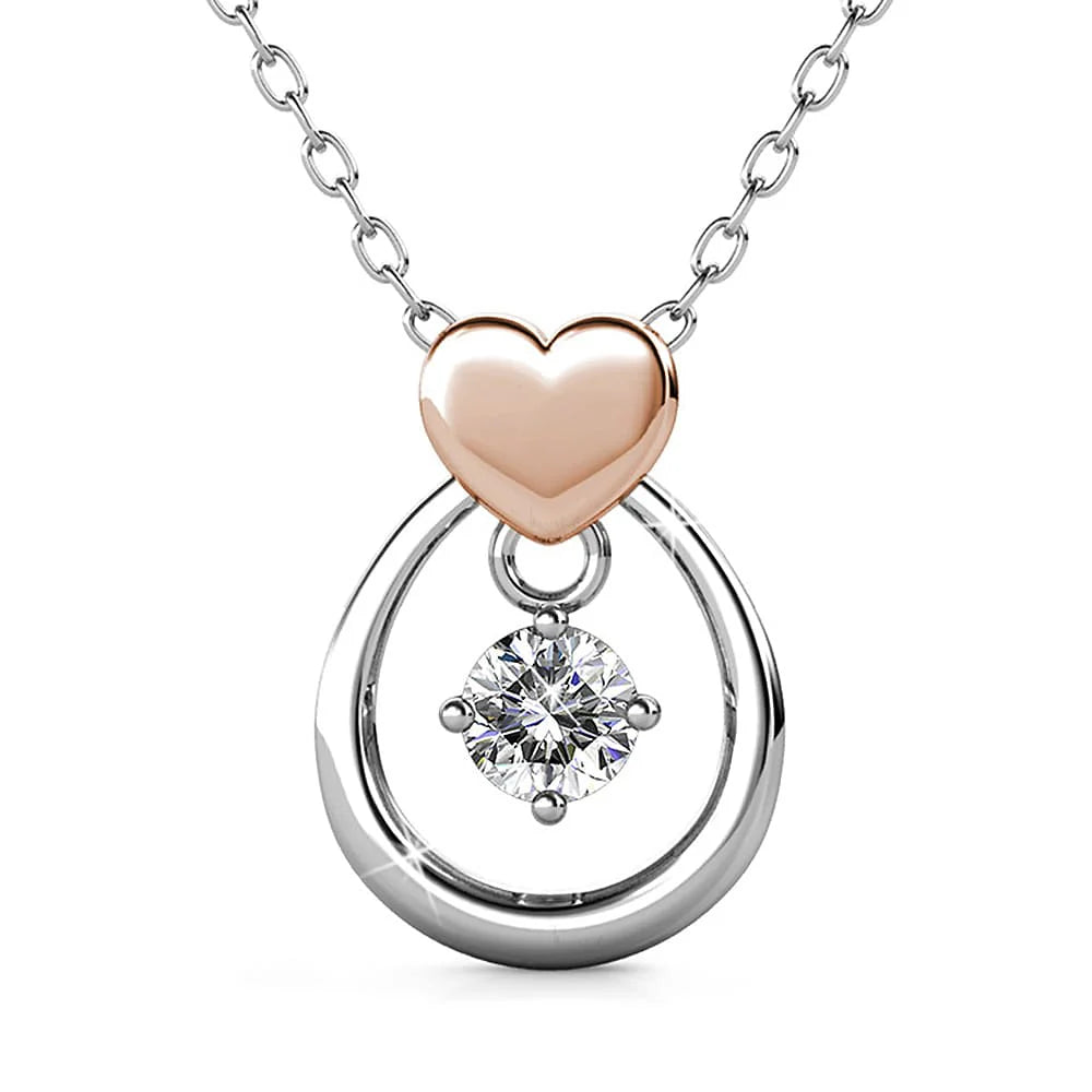 Krystal Couture Felina Love Necklace Embellished with SWAROVSKI Crystals
