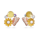 Boxed Butterfly Floral Stud & Star Flower Stud Earrings Set