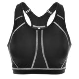 Racerback Wireless Full Coverage Sports Bra - Black