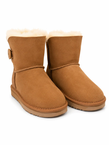 Australian Leather Ugg 1Button Sheepskin - Chestnut - AU11