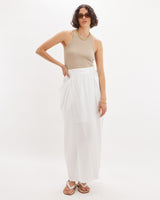 Amelius Nora Pocket Maxi Skirt - White