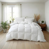 Royal Comfort Duck Feather And Down Quilt 95% Feather 5% Down 500GSM White Cotton