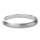 Bullion Gold Deva Glitter Textured Stacker Ring